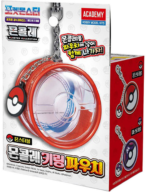 (선물완구) 아카데미과학 포켓몬스터 S25053 몬콜레 키링 파우치 몬스터볼, 1개