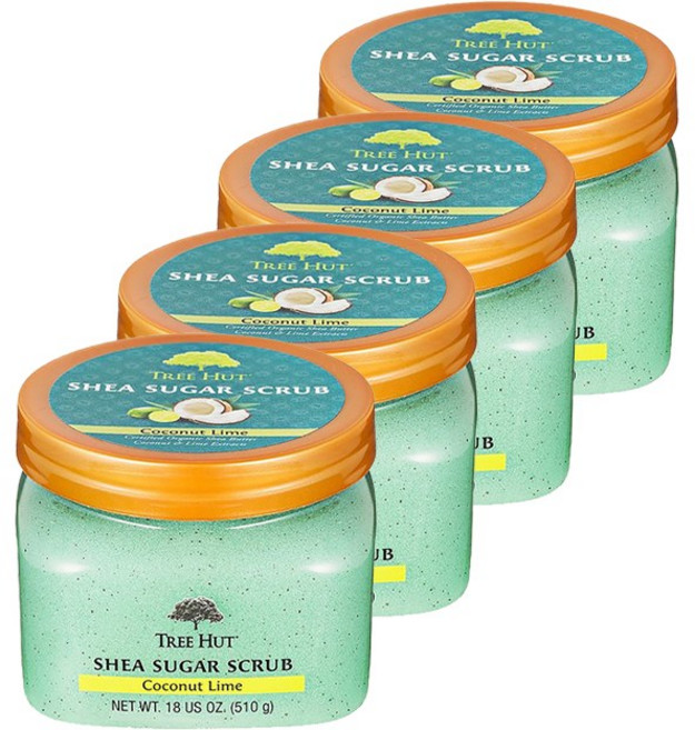 트리헛 시어 슈가 스크럽, 510g, 4개