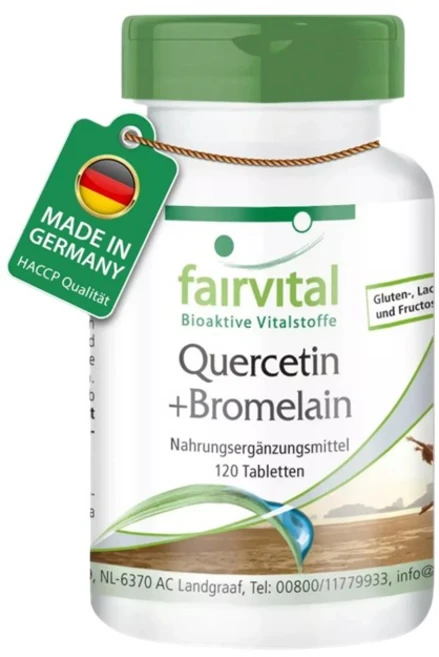 독일 Fairvital 페어바이탈 케르세틴 플러스 브로멜라인 120정, 1개 - 쿠팡
