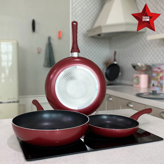 독일 에비히 슈테른 티타늄코팅 인덕션 프라이팬 궁중팬 /식기세척기가능, 02.슈테른 IH 프라이팬 28cm, 1개