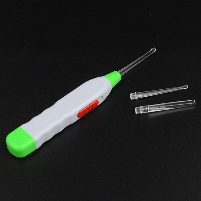 어린이 LED 불빛 귀이개 유아 안전 귀지제거기 핀셋형 귀후비개 이어클리너, 1, 1