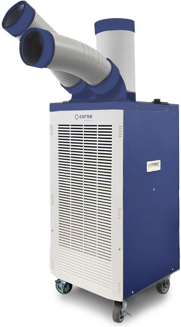 캐로스 산업용 이동식 에어컨 업소용 공장 식당 코끼리 에어컨 스팟쿨러, CPC-F3900B(2구/블루)