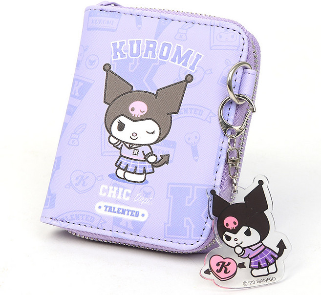 윙하우스 산리오 유니 키링 지갑 주니어 학생 반지갑 지퍼형 캐릭터굿즈