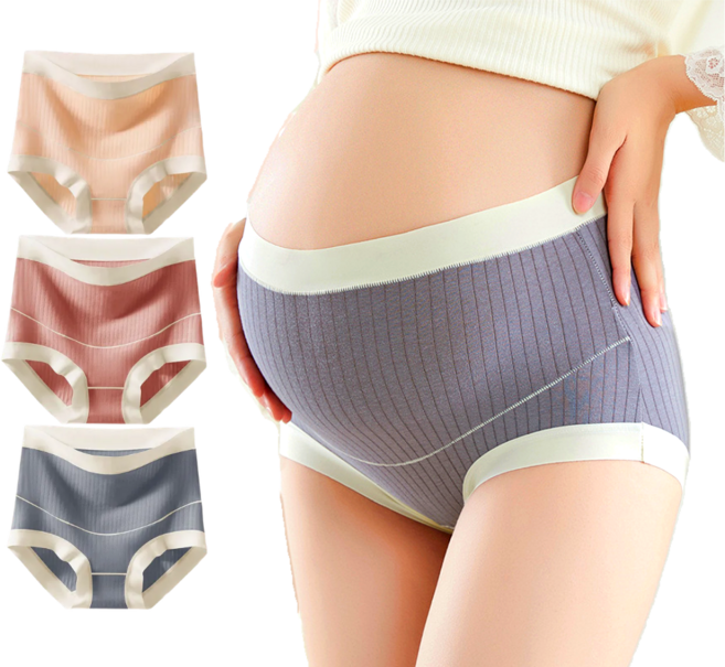 [55-110kg] 하이웨스트 빅사이즈 모달 임산부 팬티 3종세트