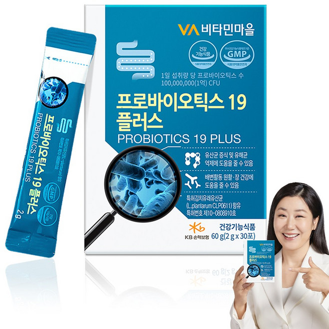 프로바이오틱스 19 플러스 유산균, 60g, 1개