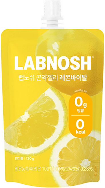 곤약젤리 레몬바이탈, 8개, 130g