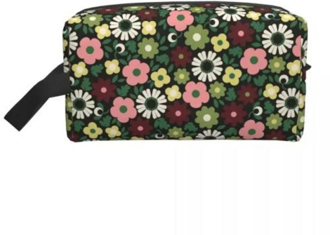 화장품 파우치 여성용 맞춤형 귀여운 Sycamore 스트라이프 여행 세면 용품 가방 Orla Kiely Art 메이크업 미용 보관 Dopp 키트 케이스 상자