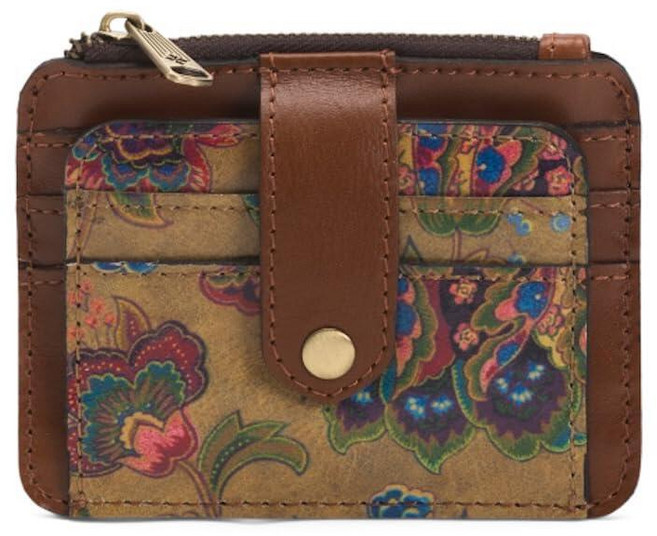 Patricia Nash Leather Cassis ID Credit Card Case - French Tapestry