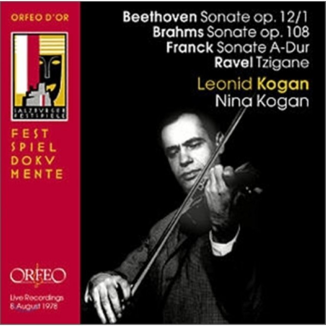 LUDWIG VAN BEETHOVEN/ JOHANNES BRAHMS/ CESAR FRANCK - SONATA TZIGANE/ LEONID KOGAN 오스트리아수입반, 1CD