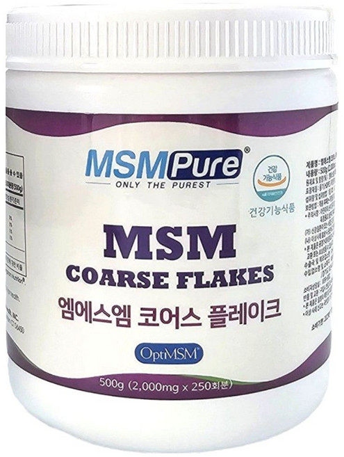 엠에스엠퓨어 MSM 식이유황 코어스플레이크 분말, 454g, 1개