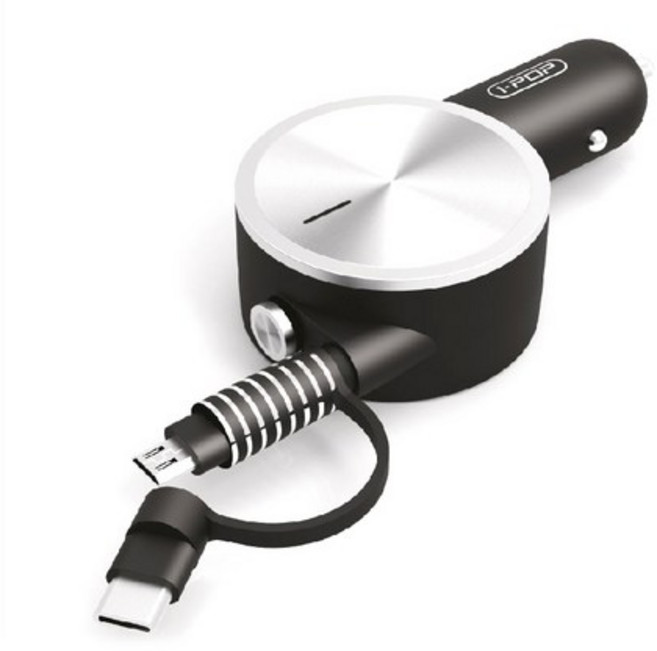 아이팝 시그니처 2in1 릴타입 충전기, 6FC0400517, 혼합 색상