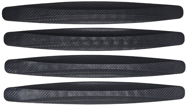 NR 카본패턴 자동차 범퍼 가드, 4개, 블랙