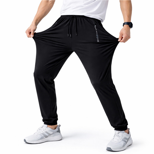 차쿠 남성 여성 여름 얼음 슬랙스 바지 아이스 조거팬츠 작업복 바지 스판 트레이닝 스포츠 운동 바지 냉촉감