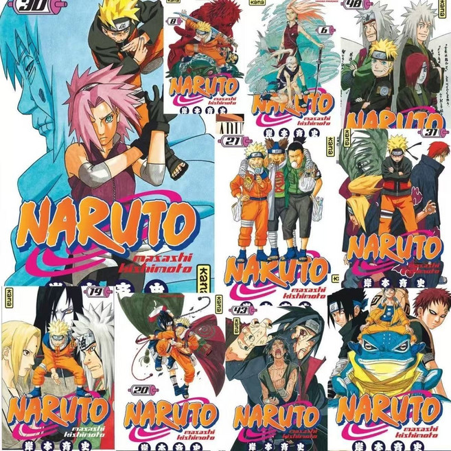 문팔레트기획 애니메이션 나루토 방꾸미기 벽꾸미기 인테리어 일러스트 포스터 10개입, 나루토만화