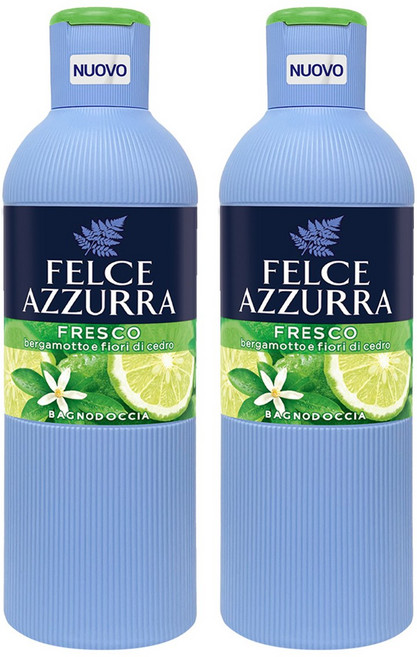 펠체아주라 샤워바스 베르가못&자스민, 2개, 650ml