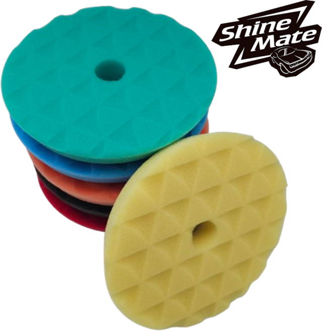 다이아몬드 스펀지 6인치 차량 광택 폼 패드 자동차 스폰지 150mm, #40(그린), 1개
