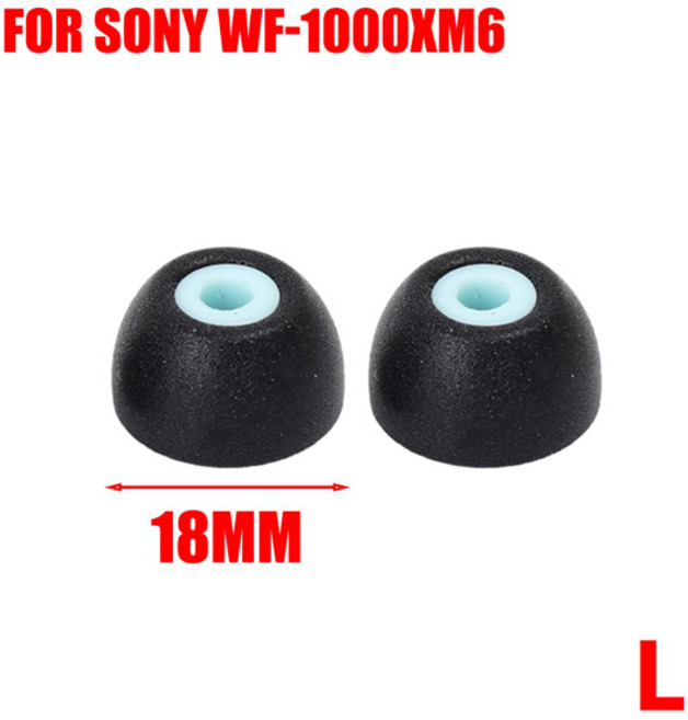 6-1쌍 메모리 폼 팁먼지 방지 메쉬 포함 소니 WF-1000XM6 WF-1000XM5 WF-1000XM4 WF-1000XM3용 미끄럼 방지 교체용 이어 팁, [00] For WF-1000XM6 5 4 3, [00] 1 Pair-L