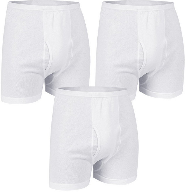 BYC 남성 순면100% 트렁크박서 사각팬티 3매