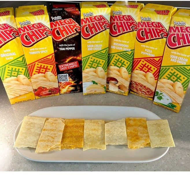 [주신] 벨라로스 국민 감자과자 메가칩스 프리미엄 감자칩 포테이토칩 7가지맛, 1개