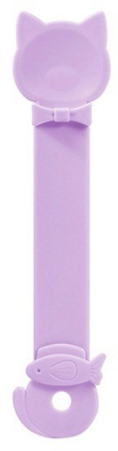 고양이 전용 튜브형 간식 숟가락 (벽걸이형) - 푸드 스푼/유동식 급여 도구, 1개, 퍼플
