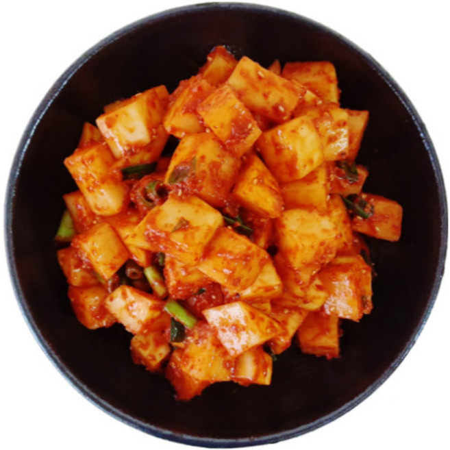 맛있는 국산 깍두기 전라도 맛집 무김치 주문, 2kg, 1개