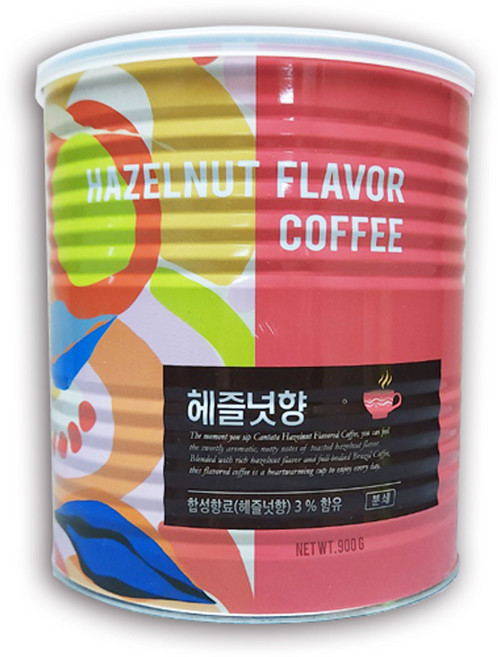 칸타타 헤즐넛향 원두커피, 핸드드립(중간), 900g, 1개