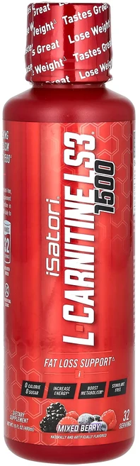 새해 첫좋은선물 Isatori l-카르니틴 LS3 1500 믹스 베리 480ml(16fl oz) 제대로 할인합니다, Isatoril카르니틴LS31500믹스베리480ml16, 1개, 480ml - 쿠팡