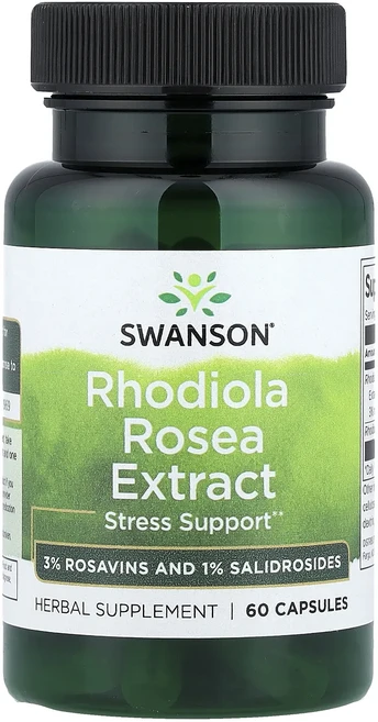 Swanson 홍경천 추출물 캡슐 60정, 1개 - 쿠팡