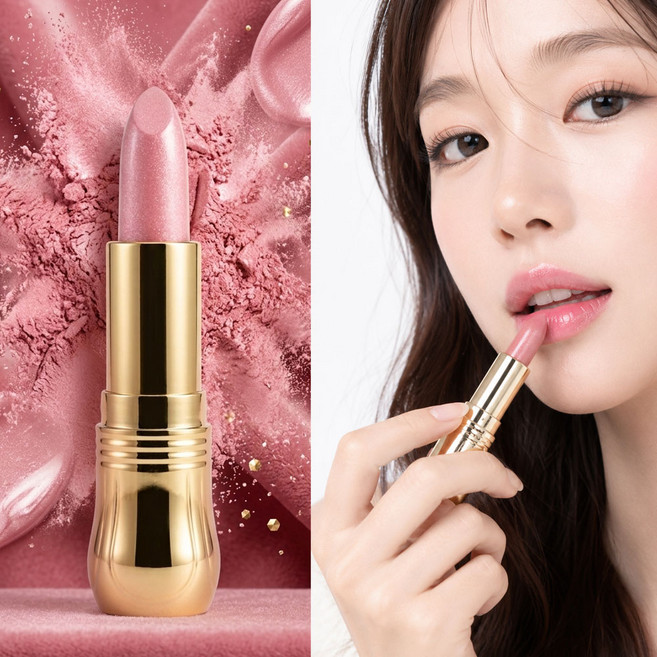 보니따 PK06큐빅펄핑크 반짝이는펄 볼륨있고 촉촉 큐빅립스틱, 단일, 2개