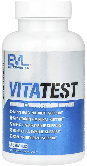 몸관리하세요 겨울입니다 EVLution Nutrition VitaTest 남성용 영양소 복합체 90정 특별관리진행, EVLutionNutritionVitaTest남성용영양, 1개 - 쿠팡