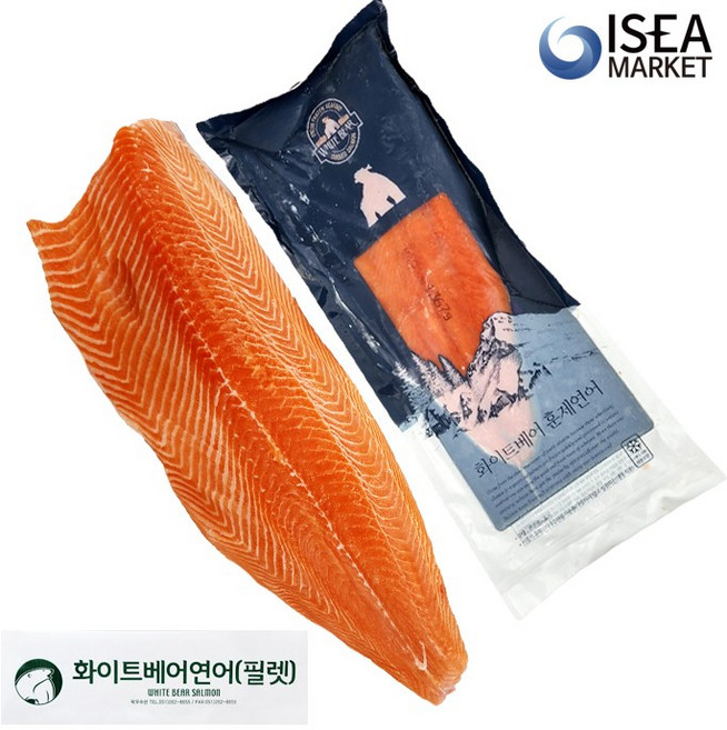 코호 훈제연어 필렛, 훈제 1.3KG내외, 1박스