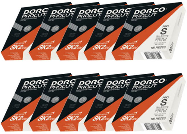 도루코 SK2 프로 S 커터날 1000날 컷터날 칼날, 10개