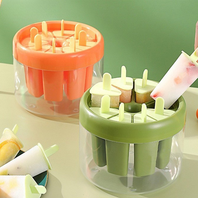수제 아이스크림틀 샤베트 얼음 틀 아이스크림 몰드 수제 2개 세트, 믹스 컬러, 1개