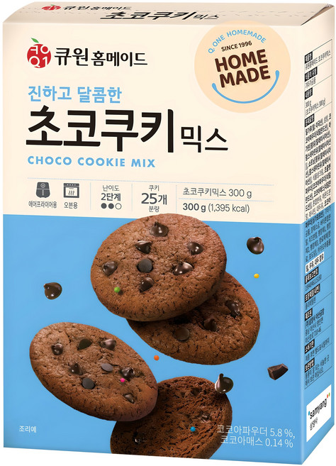 큐원 홈메이드 초코쿠키 믹스, 300g, 1개