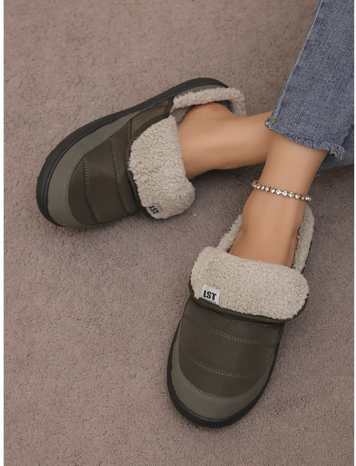 엘스트 패딩 털슬리퍼 겨울 털실내화 신발 슈즈 사무실 방한슬리퍼