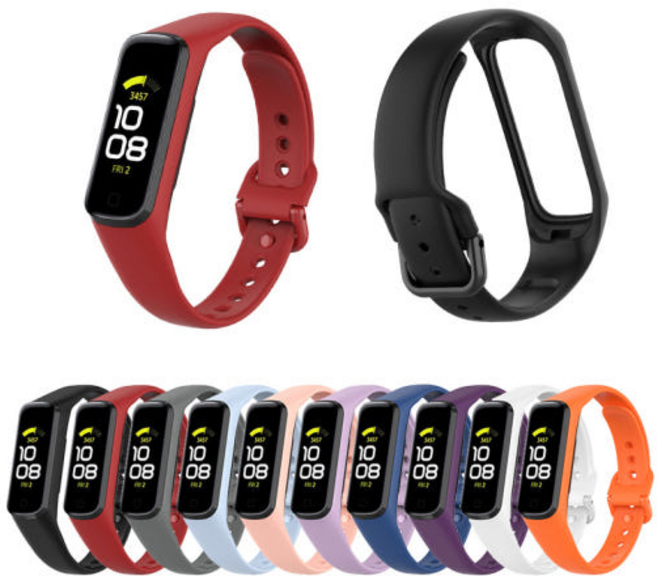 [당신의행복] 삼성 갤럭시 핏2 SM-R220 호환 베이직 스트랩, 1개, 블랙