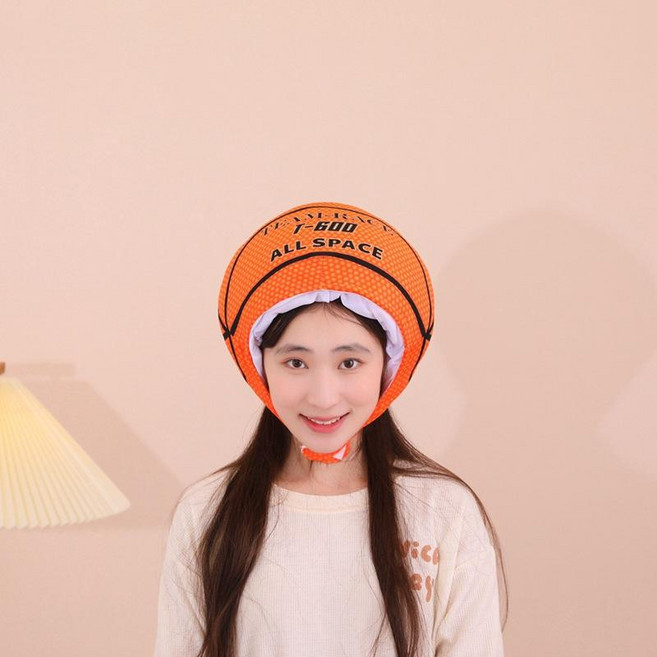찍찍이가면 농구공 모자 인싸템 연극 할로윈 코스프레 M09, 단일사이즈, 사진색상