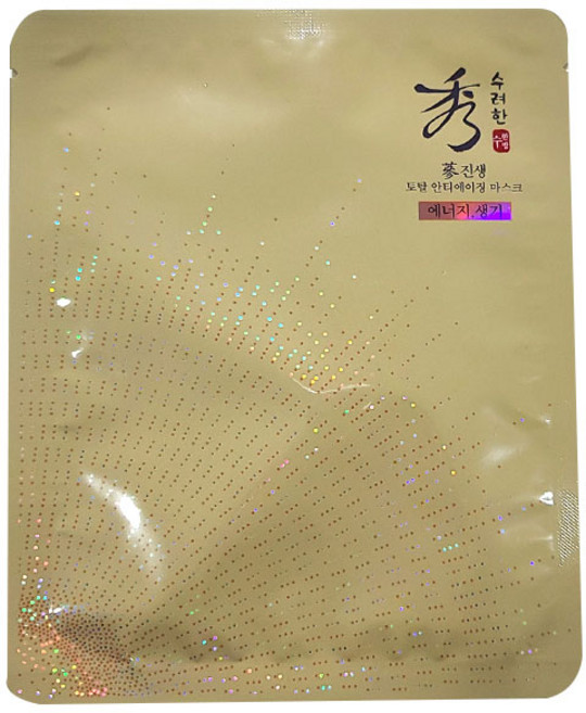 수려한 진생 토탈 안티에이징 마스크, 1개, 1개입