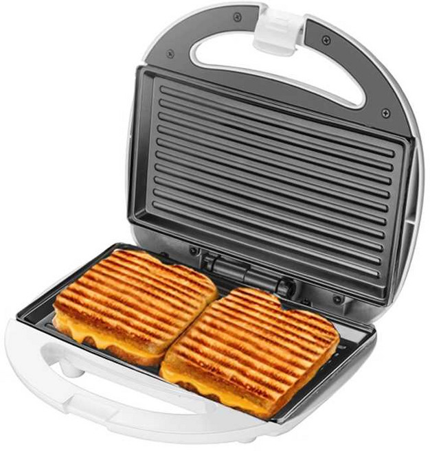 가정용 파니니 그릴 전기팬 치아바타 메이커 기계 삼각타입 전기그릴 샌드위치 메이커, 화이트 분리 불가 삼각형