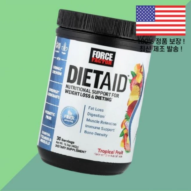 포스 팩터 에이드 트로피컬 과일 후루츠 16.3온스 462g Force Factor DietAid Tropical Fruit 16.3oz, 포스 팩터 에이드 트로피컬 과일 후루츠 16.3온스 4 - 쿠팡