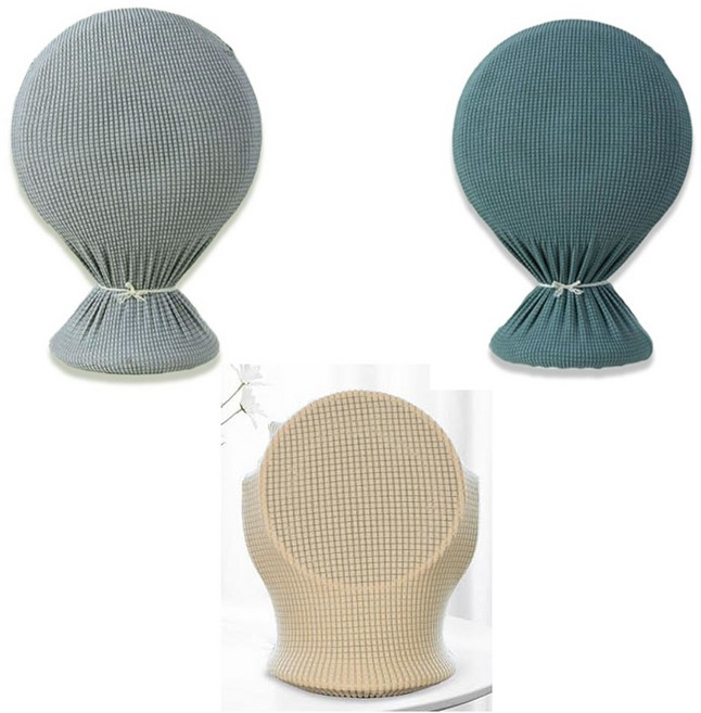 스판 선풍기 덮개 서큘레이터 늘어나는 와플 보관 커버, 아이보리, 1개