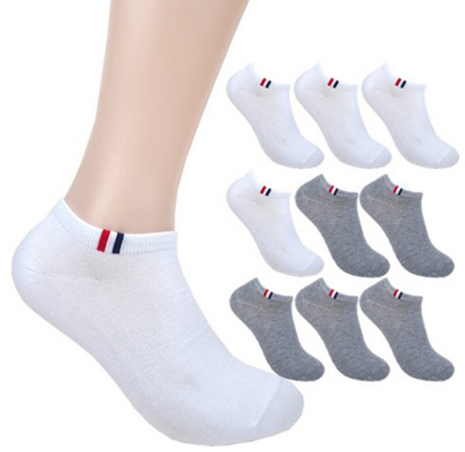 더베이직 남성용 프리미엄 포인트 스니커즈 발목 양말 10켤레