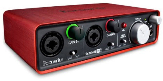 포커스라이트 스칼렛 2I2 오디오 인터페이스 1세대 USB