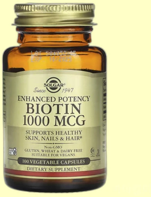 솔가 인핸스드포텐시 비오틴 1000mcg 100정 바이오틴 비타민B7 비타민H Biotin, 1개 - 쿠팡