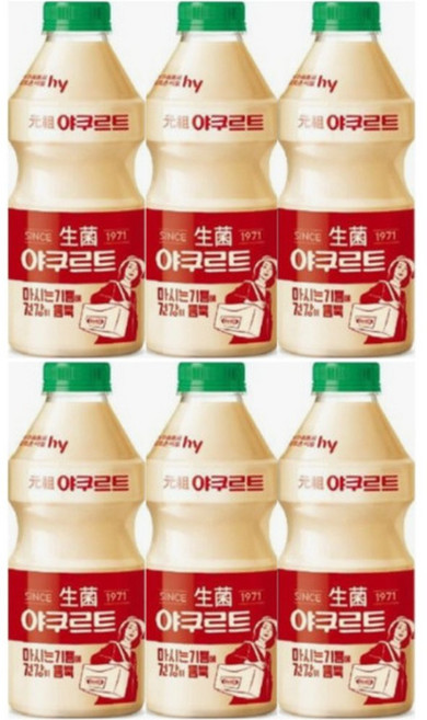 한국야쿠르트 대용량 야쿠르트 750ml 6개
