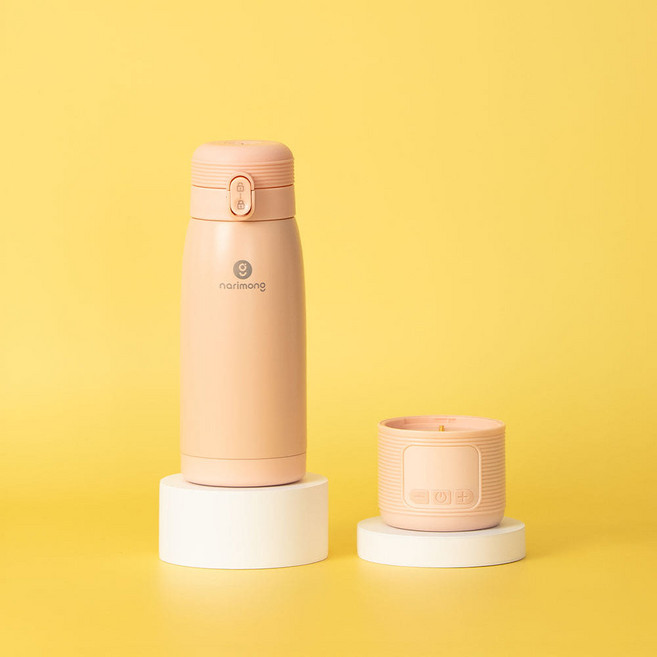 나리몽 2세대 분리형 휴대용 분유포트, 핑크, 휴대용포트