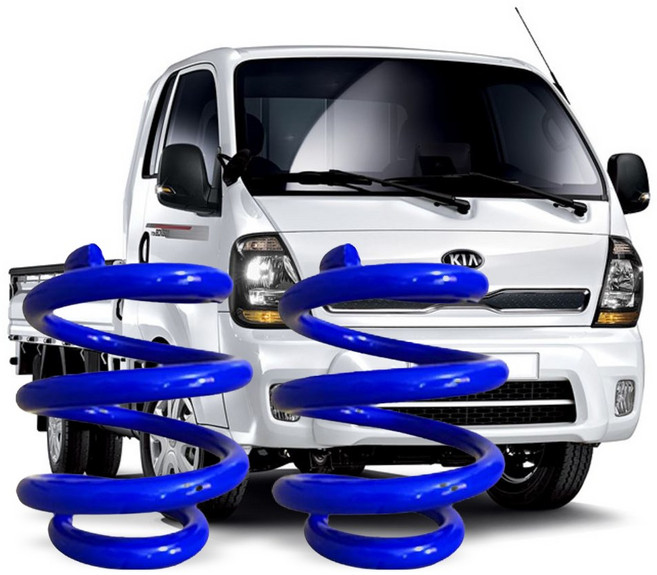 오토핏 퍼펙트 파워 코일스프링 2개 한세트, 1세트, 봉고 1.25T/4WD, (고급형) 청색