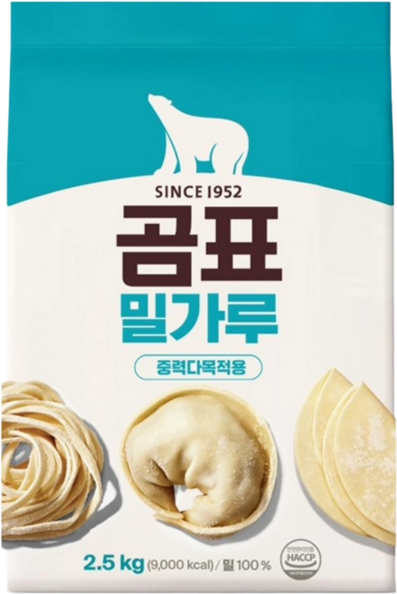 (무)곰표 중력 밀가루 2.5kg, 1개