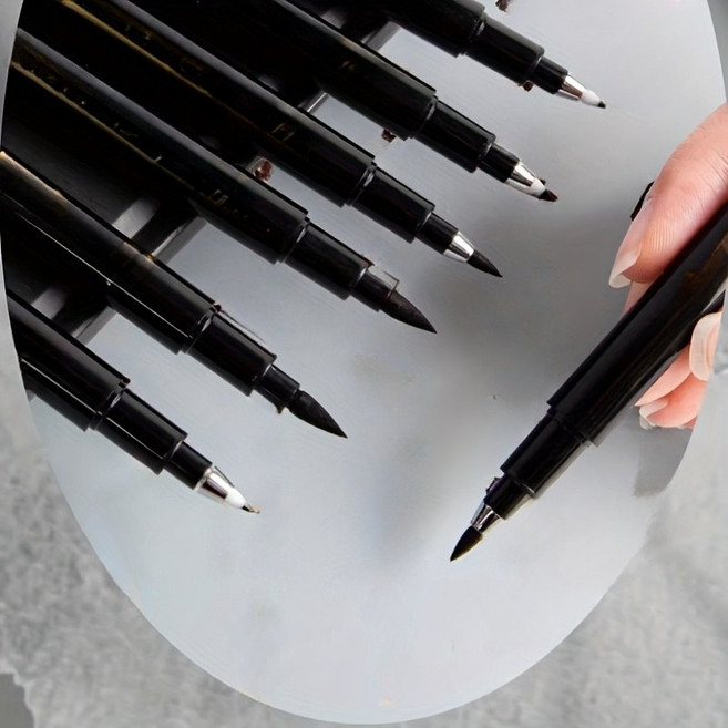 부드러운 붓펜 3개 세트 드로잉 마킹 펜, 3개입