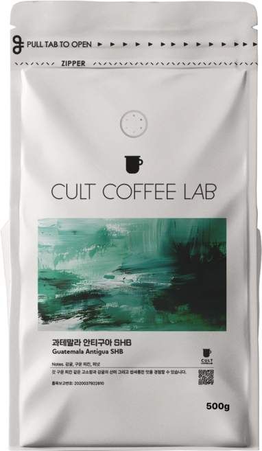 컬트커피랩 초콜릿 고소한 견과 과테말라 안티구아 SHB 싱글오리진 커피원두 당일로스팅, 500g, 1개, 홀빈(분쇄안함)